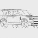 Land Rover запатентовал дизайн Land Rover Defender 130