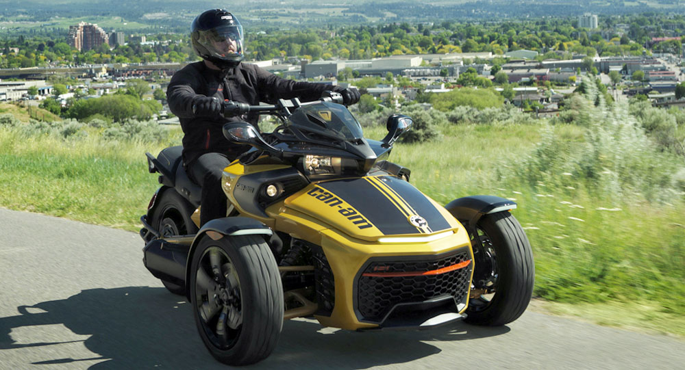 Обзор дорожного трайка Can-Am Spyder F3 Обзор дорожного трайка Can-Am Spyder F3