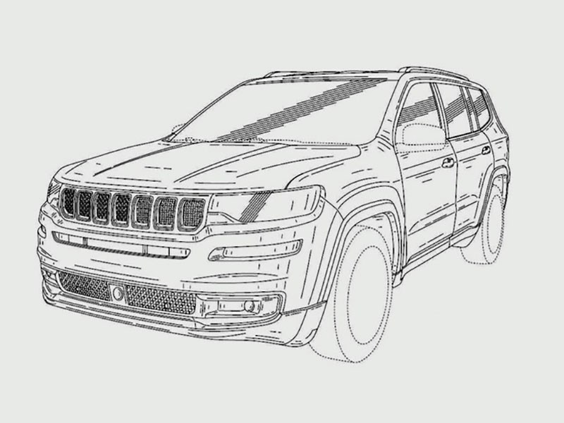 Большой семиместный Jeep: известен дизайн Большой семиместный Jeep: известен дизайн