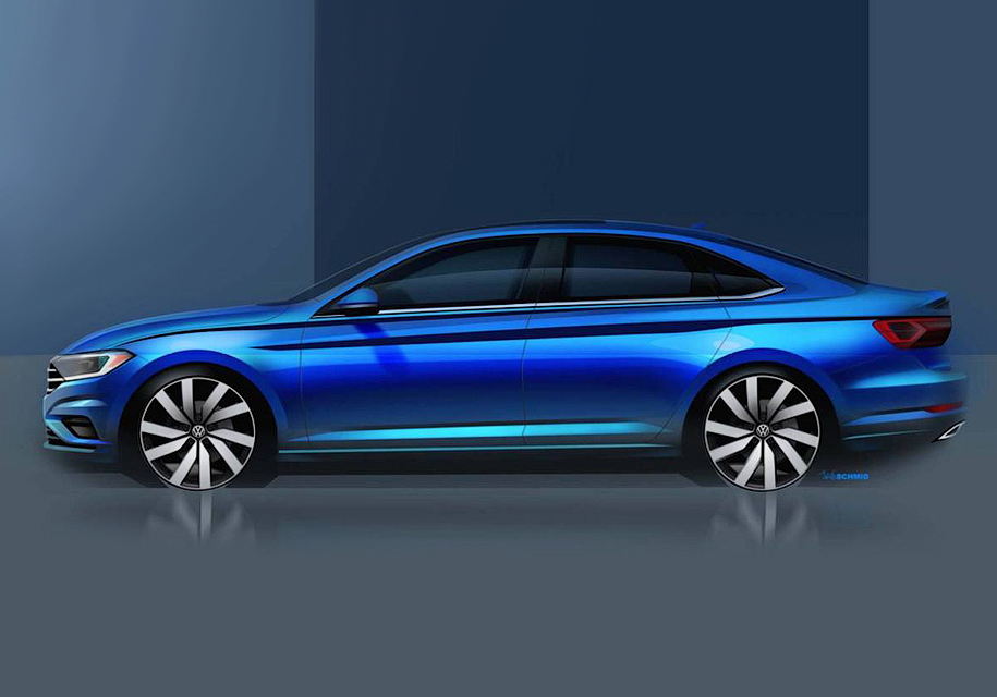 Volkswagen опубликовал первое изображение абсолютно новой Jetta Volkswagen опубликовал первое изображение абсолютно новой Jetta